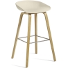 AAS32 Bar stool Melange Cream shell + Oak base - HAY