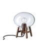 Mini lampe de table Hiti U6 - Transparent / noyer - FDB Møbler