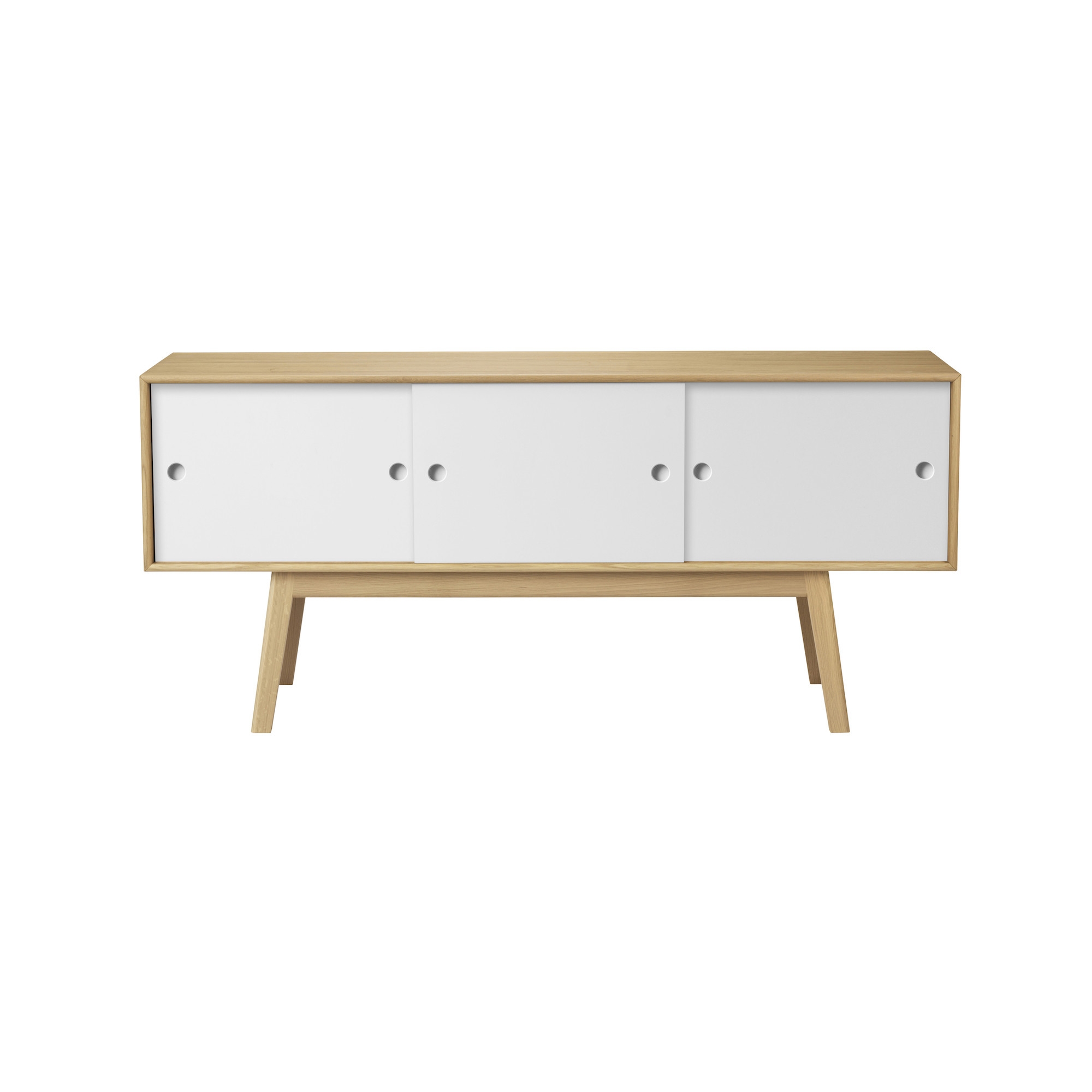 SOLD OUT white/natural oak - sideboard Butler A85 - FDB Møbler