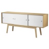 SOLD OUT white/natural oak - sideboard Butler A85 - FDB Møbler