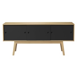 OUT OF STOCK - black/natural oak - sideboard Butler A85 - FDB Møbler