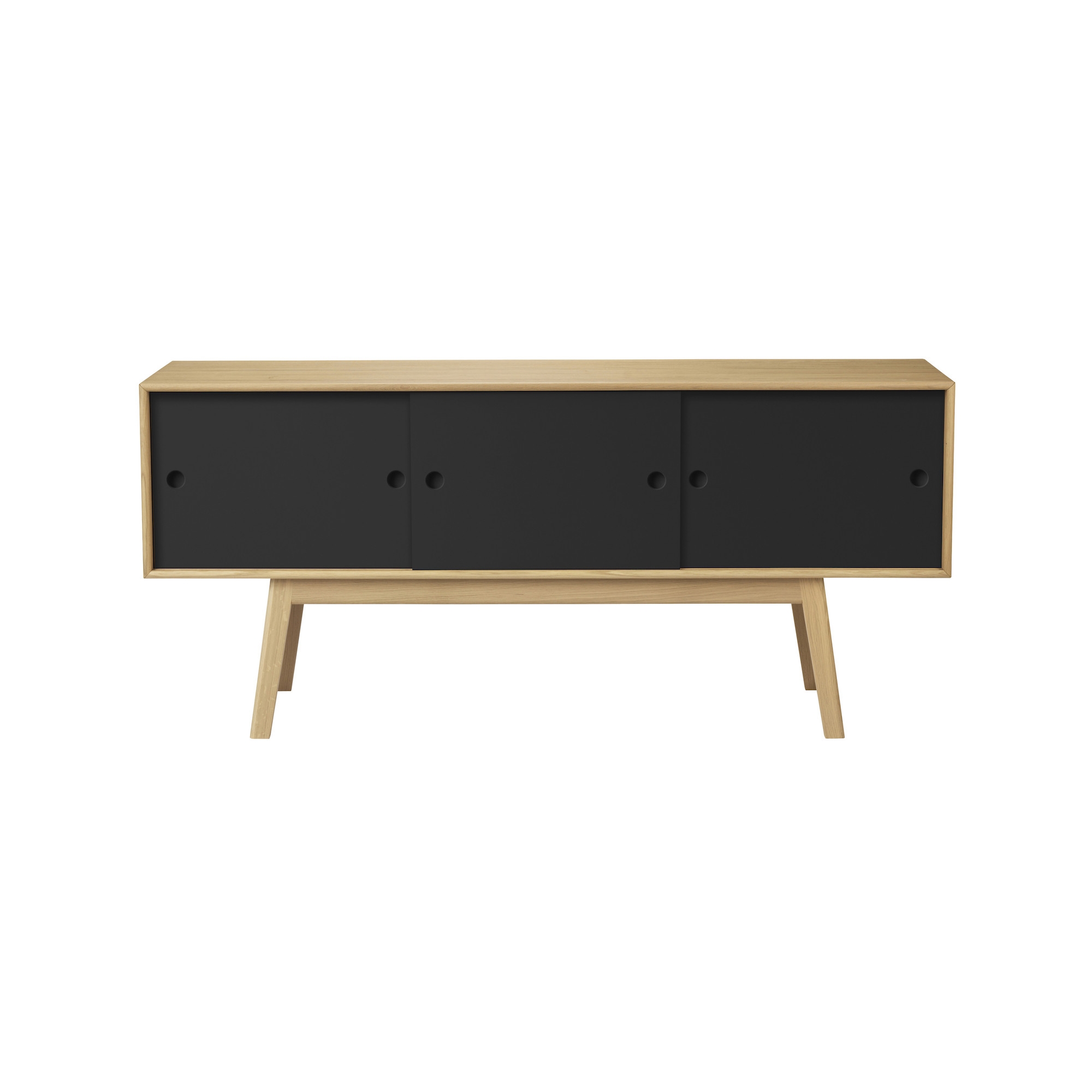 OUT OF STOCK - black/natural oak - sideboard Butler A85 - FDB Møbler