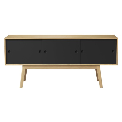 OUT OF STOCK - black/natural oak - sideboard Butler A85 - FDB Møbler