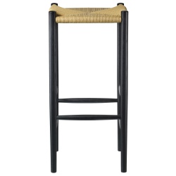 ÉPUISÉ Tabouret de bar J164B – Chêne peint en noir  – 37 x 37 x H78 cm - FDB Møbler