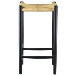 SOLD OUT J164C bar stool – Black Oak  – 37 x37 x H67 cm - FDB Møbler