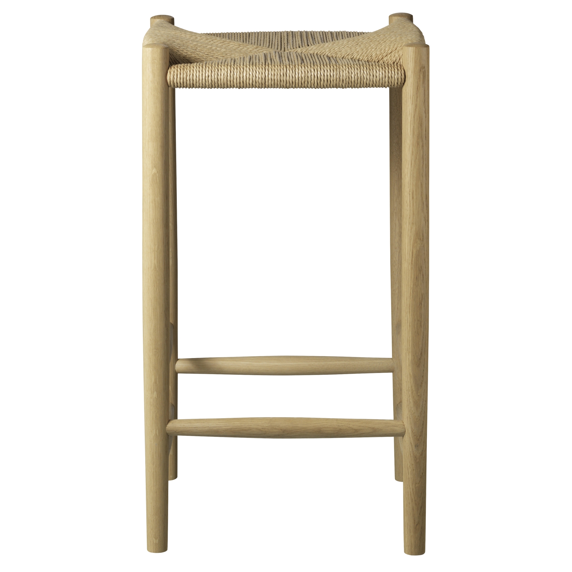 Tabouret de bar J164C – Chêne naturel – 37 x 37 x H67 cm - FDB Møbler