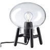 Mini lampe de table Hiti U6 - Transparent / chêne noir - FDB Møbler