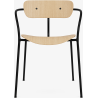 Pavilion AV2 chair – lacquered oak + black fittings + black legs - &Tradition