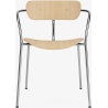 Pavilion AV2 chair – lacquered oak + brass fittings + chrome legs - &Tradition