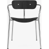 Pavilion AV2 chair – black lacquered oak + chrome fittings + chrome legs - &Tradition