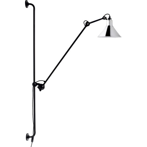 black / conic chrome - Gras 214 - wall lamp - DCW éditions