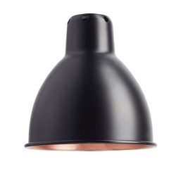 black / round black, copper inside - Gras 303 - wall lamp - DCW éditions