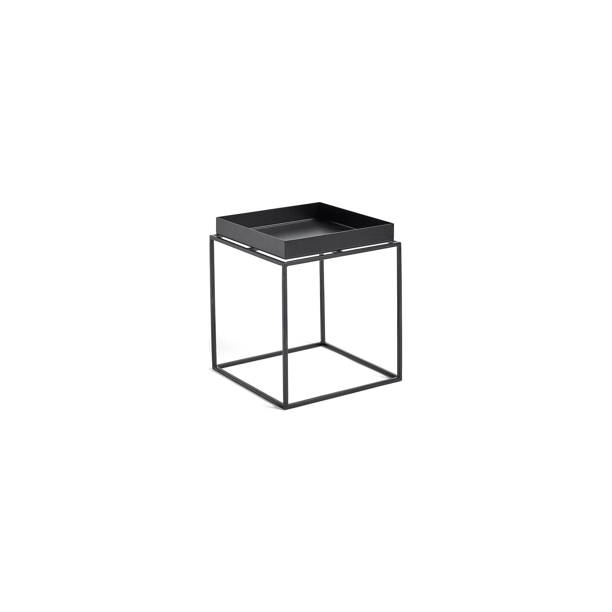 Tray Table S – 30 x 30 x H34 cm – black - HAY