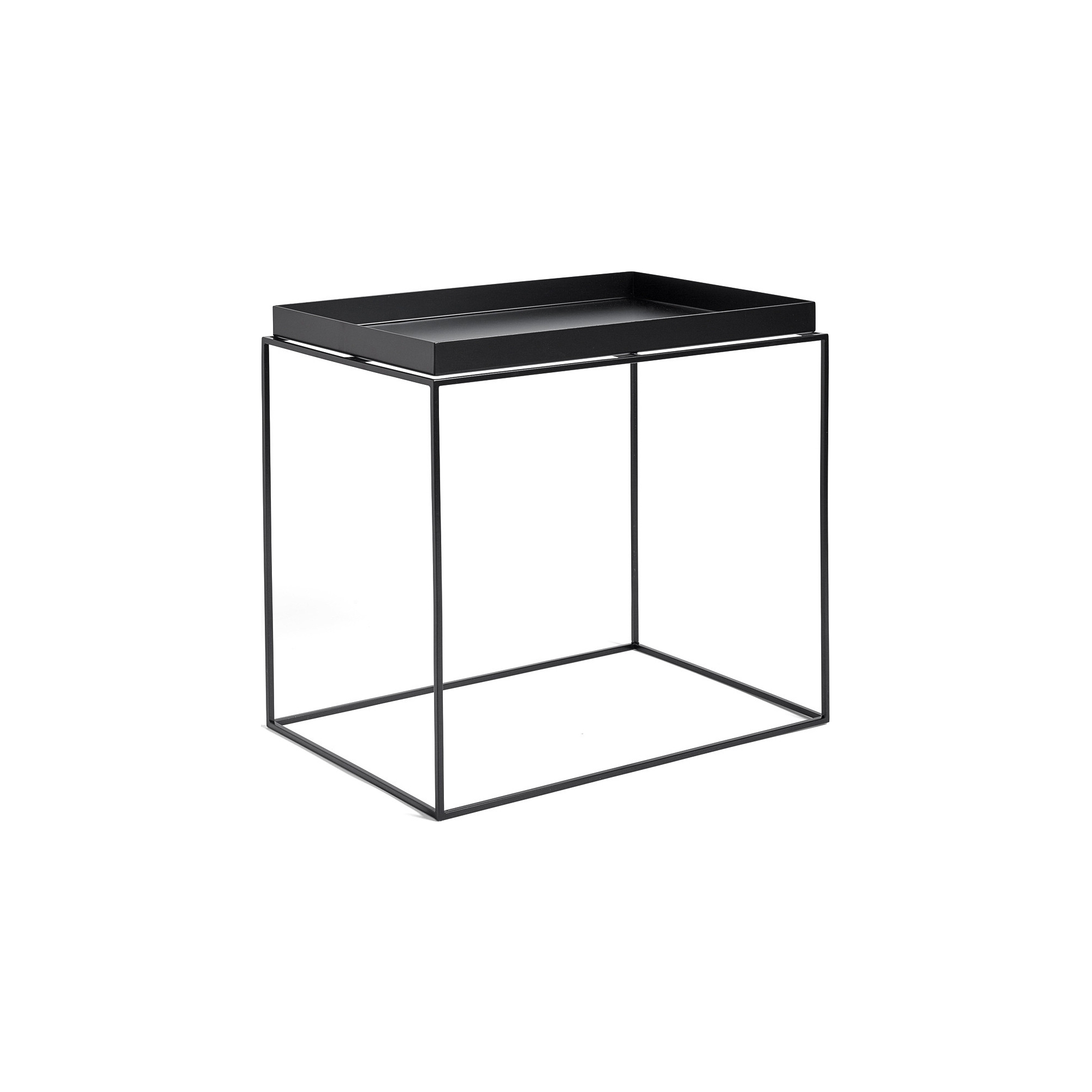 Table Tray L – 60 x 40 x H54 cm – Noir - HAY