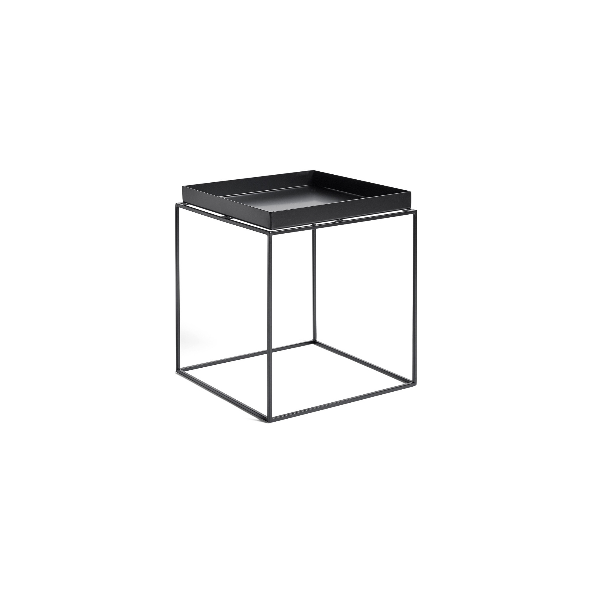 Tray Table M – 40 x 40 x H44 cm – Black - HAY