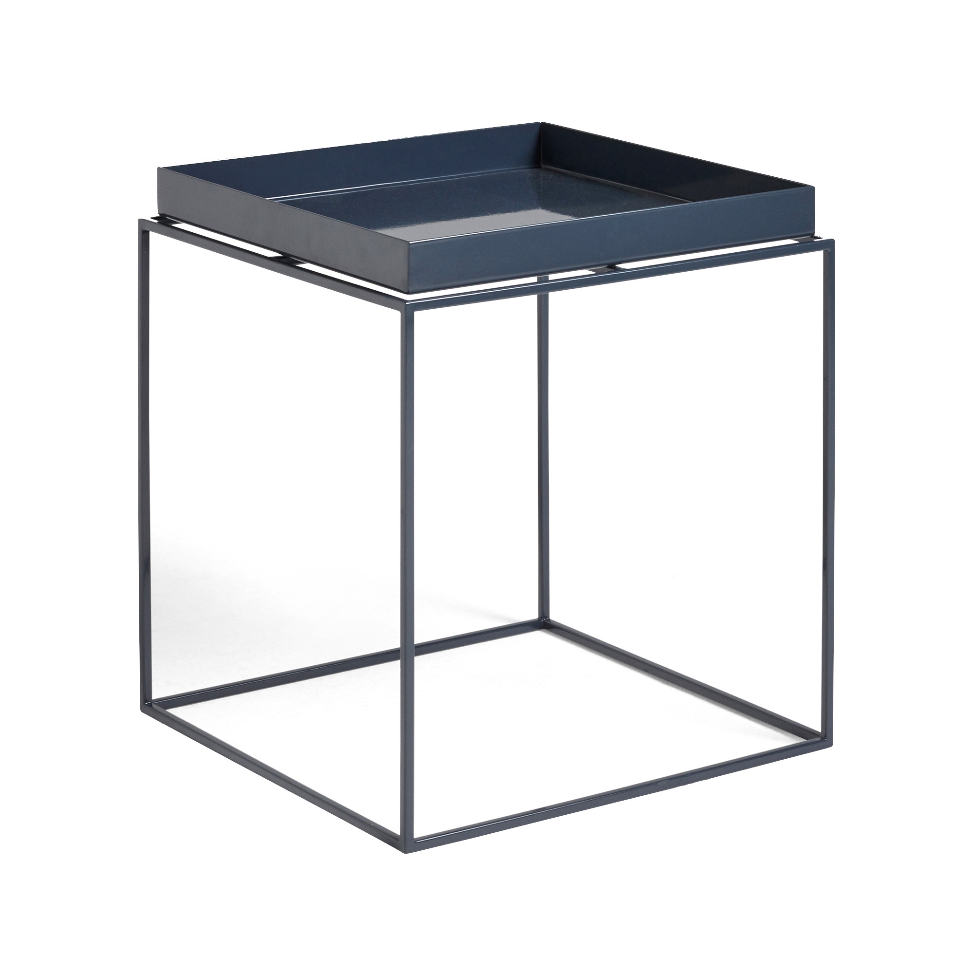 Tray Table M – 40 x 40 x H44 cm – Deep blue (high gloss) - HAY