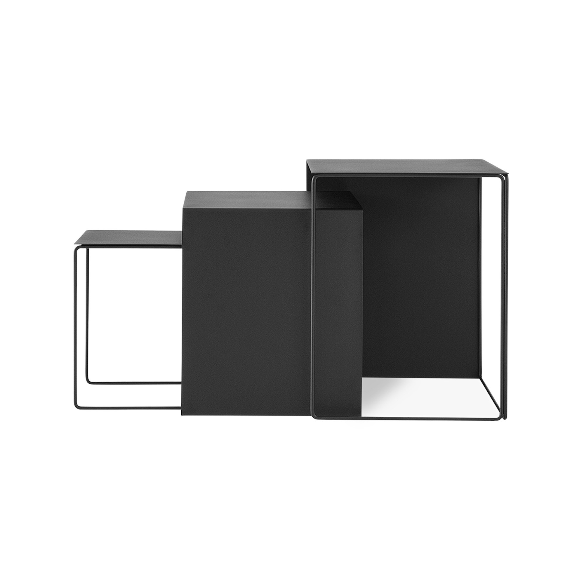 black - 3 x Cluster table - Ferm Living