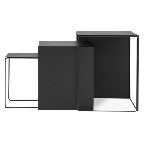 black - 3 x Cluster table - Ferm Living