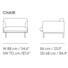 Outline chair – Ecriture 240 + polished aluminium legs - Muuto