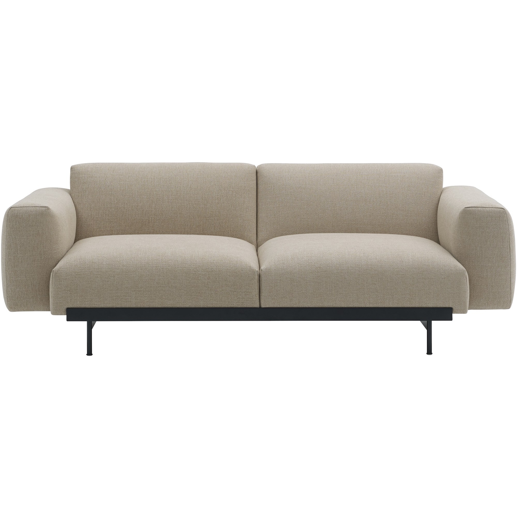 Ecriture 240 / black – In Situ 2-seater sofa / configuration 1 – 198 x 107 cm - Muuto