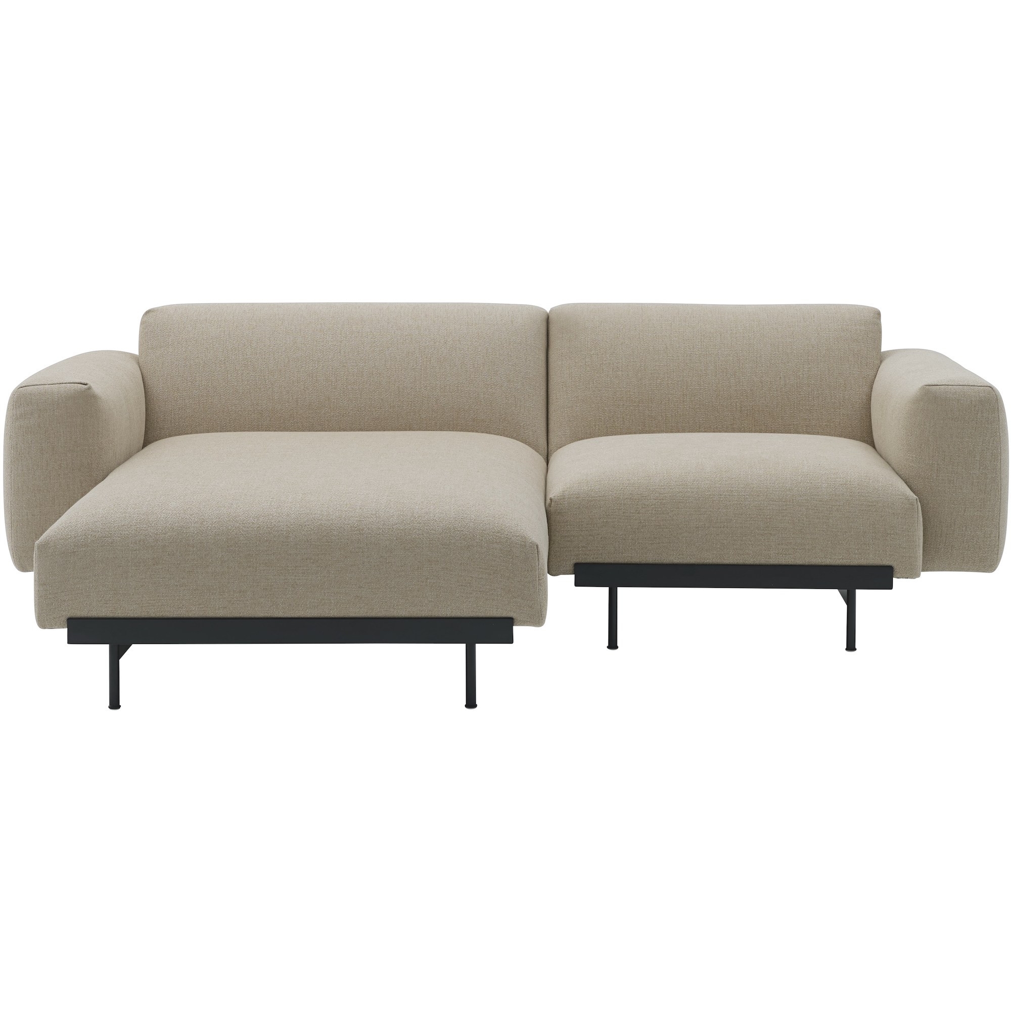 Ecriture 240 / black – In Situ 2-seater sofa / configuration 5 – 216 x 169 cm - Muuto