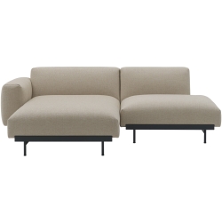 Ecriture 240 / black – In Situ 2-seater sofa / configuration 6 – 216 x 169 cm - Muuto