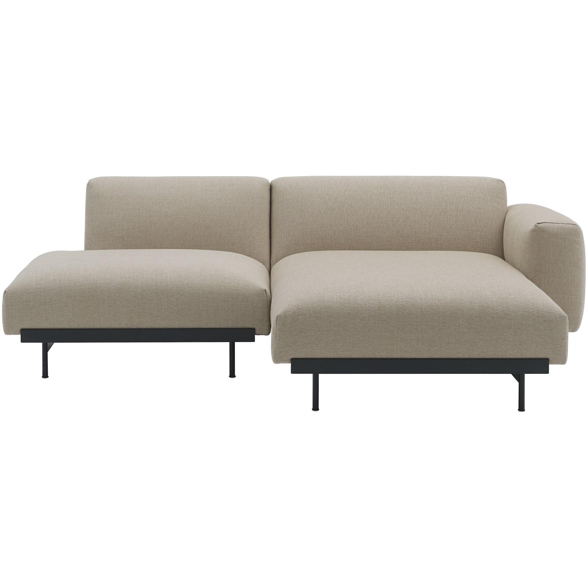 Ecriture 240 / black – In Situ 2-seater sofa / configuration 7 – 216 x 169 cm - Muuto