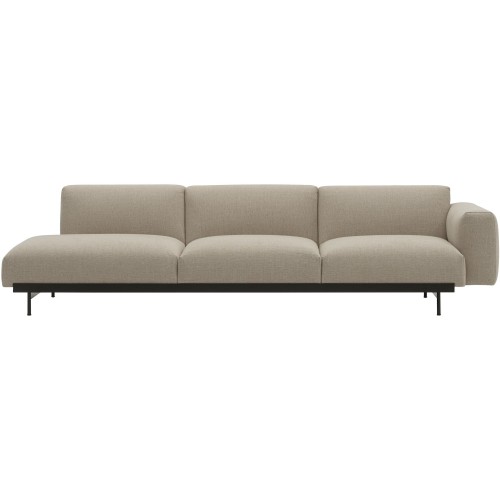 Ecriture 240 / black – In Situ 3-seater sofa / configuration 2 – 279 x 107 cm - Muuto