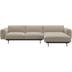 Ecriture 240 / black – In Situ 3-seater sofa / configuration 6 – 297 x 169 cm - Muuto