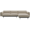 Ecriture 240 / black – In Situ 3-seater sofa / configuration 6 – 297 x 169 cm - Muuto