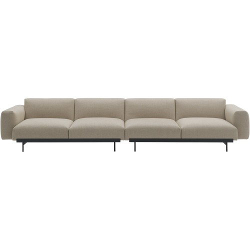 Ecriture 240 / black – In Situ 4-seater sofa / configuration 1 – 360 x 107 cm - Muuto