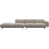 Ecriture 240 / black – In Situ 4-seater sofa / configuration 2 – 360 x 107 cm - Muuto