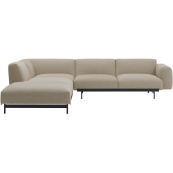 Ecriture 240 / black – In Situ corner sofa / configuration 2 – 287 x 287 cm - Muuto