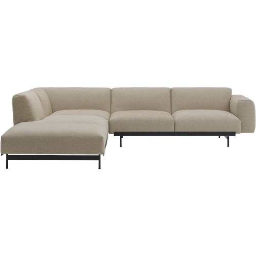 Ecriture 240 / black – In Situ corner sofa / configuration 2 – 287 x 287 cm - Muuto