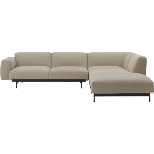 Ecriture 240 / black – In Situ corner sofa / configuration 3 – 287 x 287 cm - Muuto