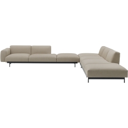 Ecriture 240 / black – In Situ corner sofa / configuration 8 – 386 x 360 cm - Muuto