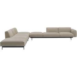 Ecriture 240 / black – In Situ corner sofa / configuration 9 – 386 x 360 cm - Muuto