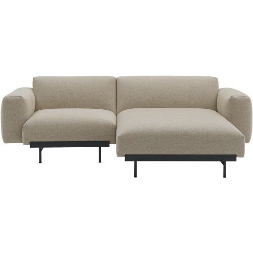 Ecriture 240 / black – In Situ 2-seater sofa / configuration 4 – 216 x 169 cm - Muuto