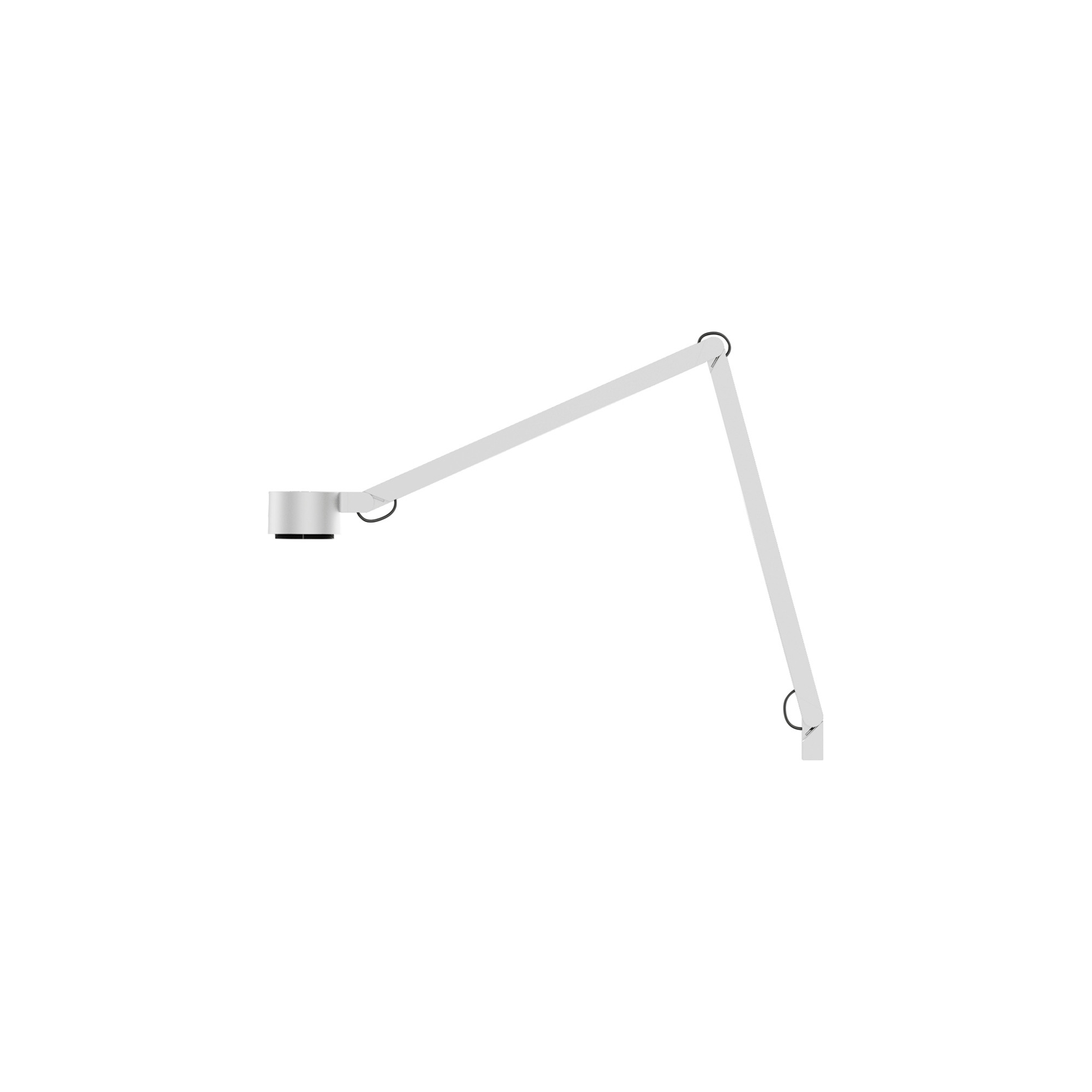 Lampe de table à tige W227 Winkel p – Aluminium Blanc - Wästberg