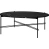 Ø105xH40cm - marbre noir - base noire - table ronde TS - Gubi