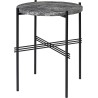 Ø40xH51cm - marbre gris - base noire - table ronde TS - Gubi