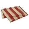 Alee beach towel - Light camel / red