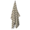 Serviette de plage Alee - Sable / Noir - Ferm Living