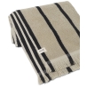 Alee hand towel - Sand / black - Ferm Living