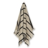 Alee hand towel - Sand / black - Ferm Living