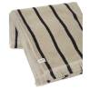 Alee bath towel - Sand / black - Ferm Living