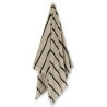 Alee bath towel - Sand / black - Ferm Living