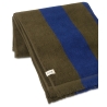 SOLD OUT - Alee bath towel - Olive / bright blue