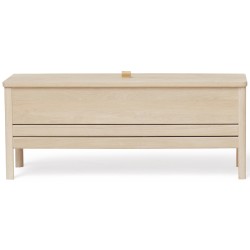 white oiled oak - A Line storage bench n°2137 - Form & Refine