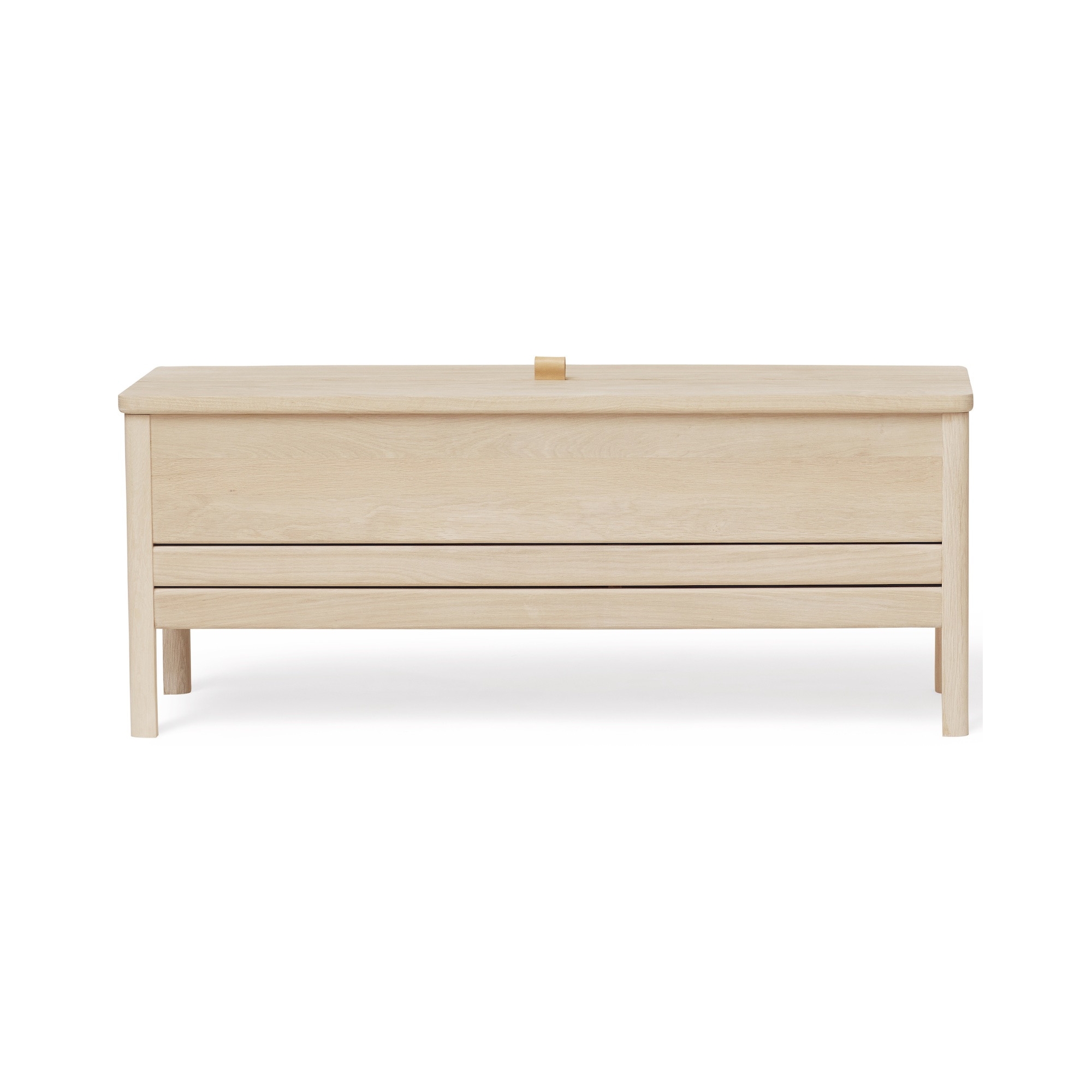 white oiled oak - A Line storage bench n°2137 - Form & Refine